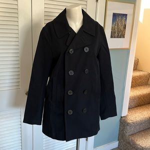 Lauren Ralph Lauren navy blue cotton double breasted jacket nwot sz small